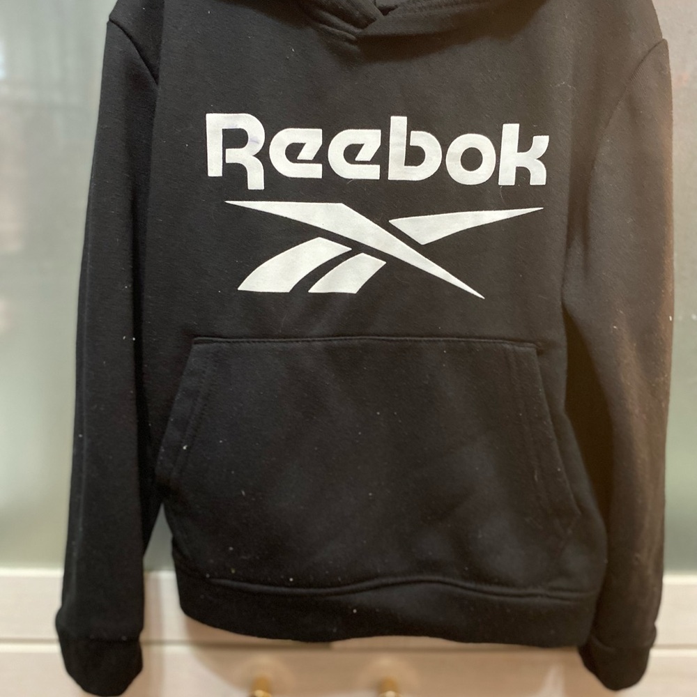 Reebok Black Sweatshirt with White Logo
